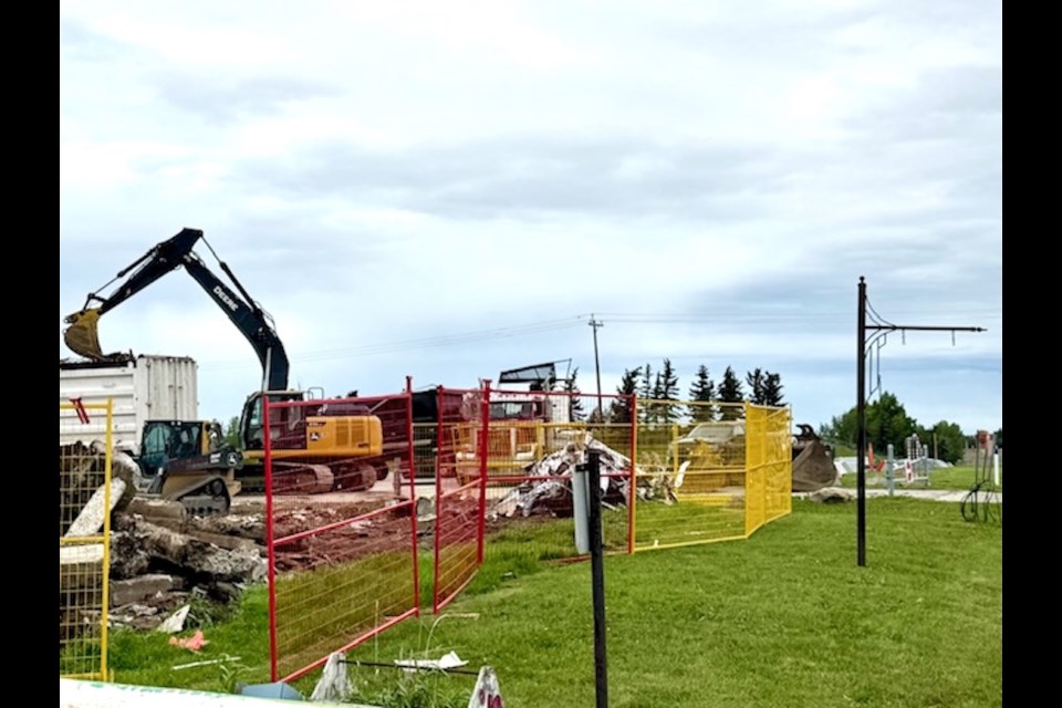 The Springbank School Building, which dates back to 1903, was demolished over the weekend.