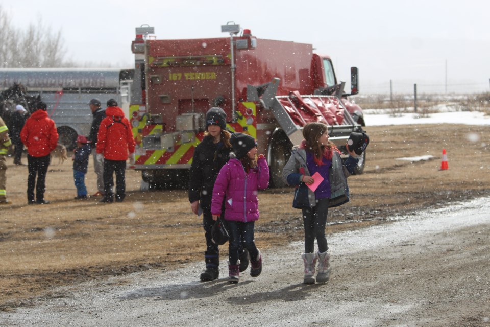 Locals came from far and near to celebrate "Spring Fling" at Beaupré Community Hall just northeast of Cochrane on March 25. The event featured food, live music, a hayride, broomball, games and a petting zoo among the attractions.  It was hosted by the Beaupré Community Association.
