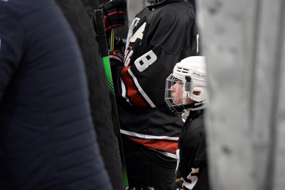 The U13 RHL Blue B Lightning hosted Canmore on January 20 at the Ron Ebbesen. The Lightning played well in the third but lost 7-1. 