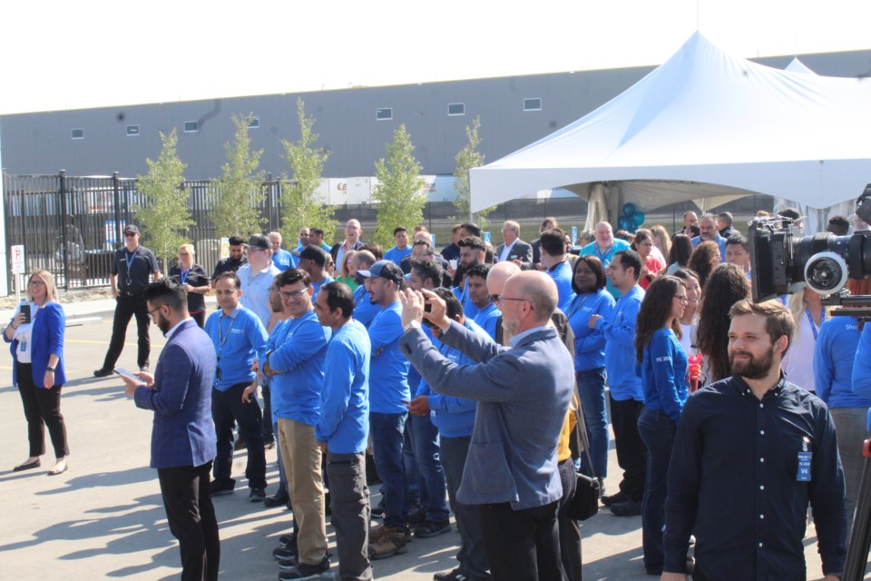 Hundreds of guests assembled for Walmart fulfillment centre ribbon-cutting on June 28.