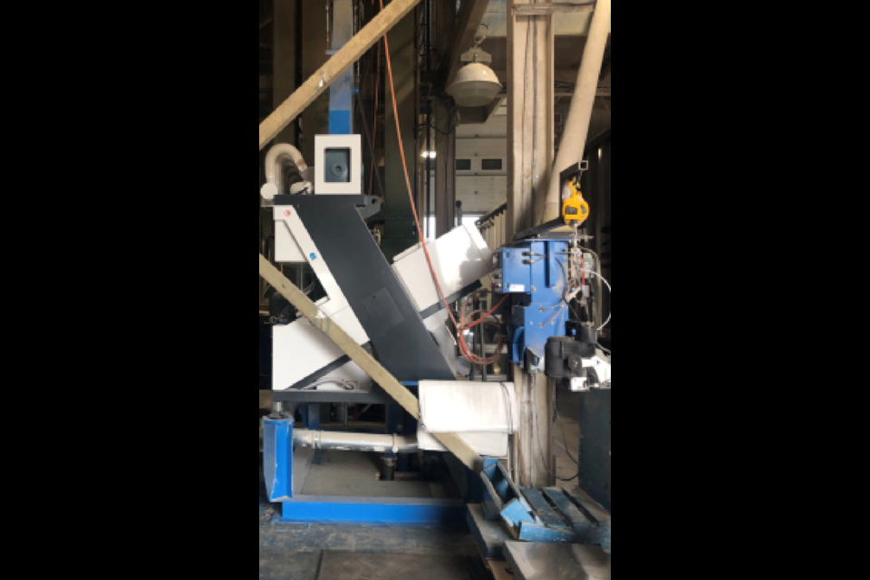 New sorter in the SPG building - after arriving last fall. 