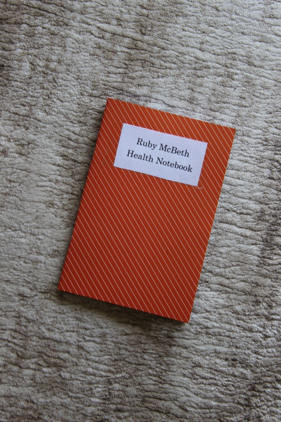 RubyMcBeth-health-notebook