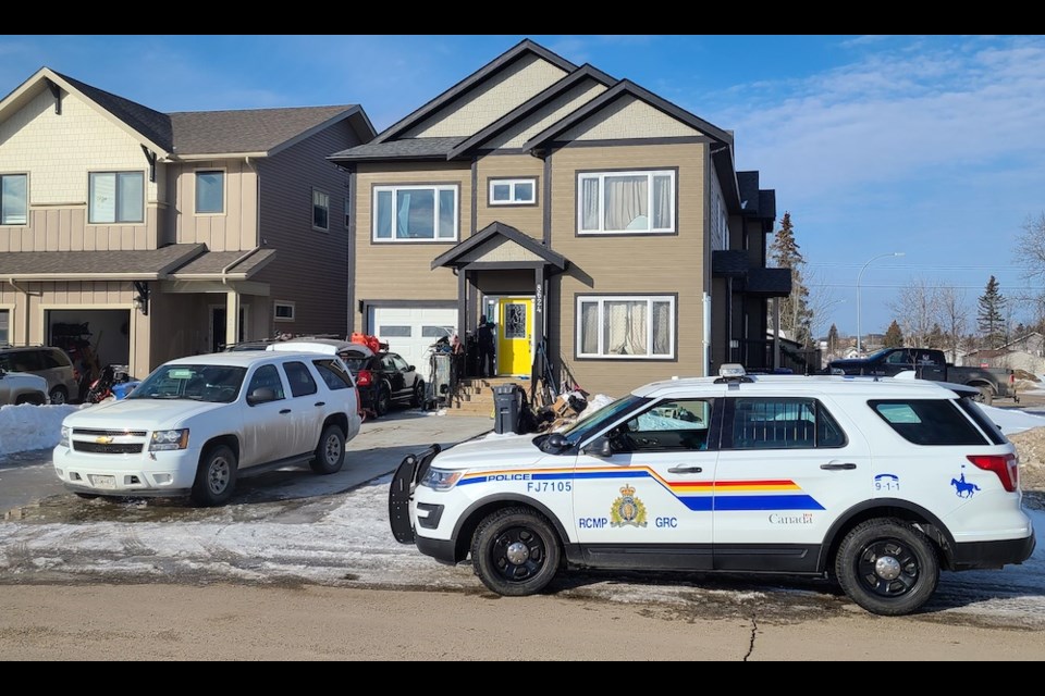 Three RCMP cruisers were on scene of a drive-by shooting in Fort St. John Friday morning, March 24