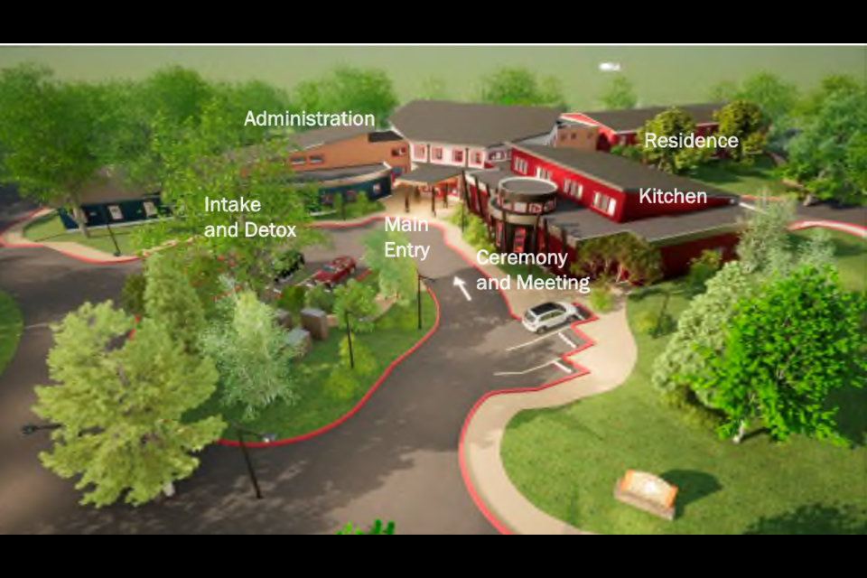 Artist rendering of proposed addictions treatment centre in Pouce Coupe