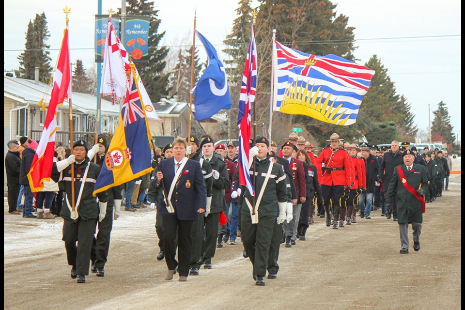 Fort St. John Remembrance Day Ceremonies, Nov. 11, 2022.
