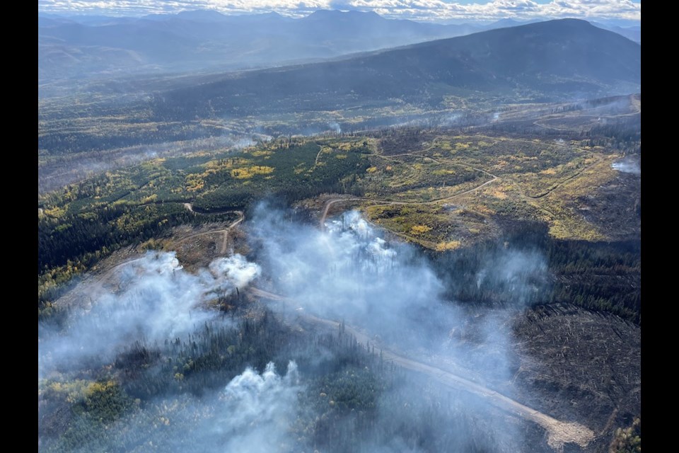 Battleship Mountain wildfire (B.C. Wildfire Service)