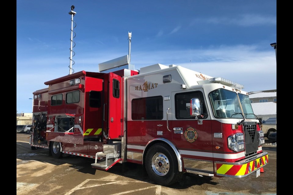 A Fort St. John Fire Department hazmat unit. 