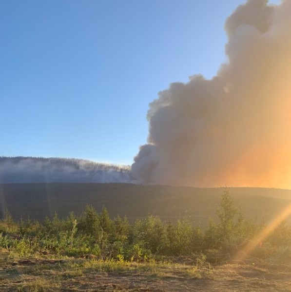 Hasler Flats wildfire Aug 12 0630