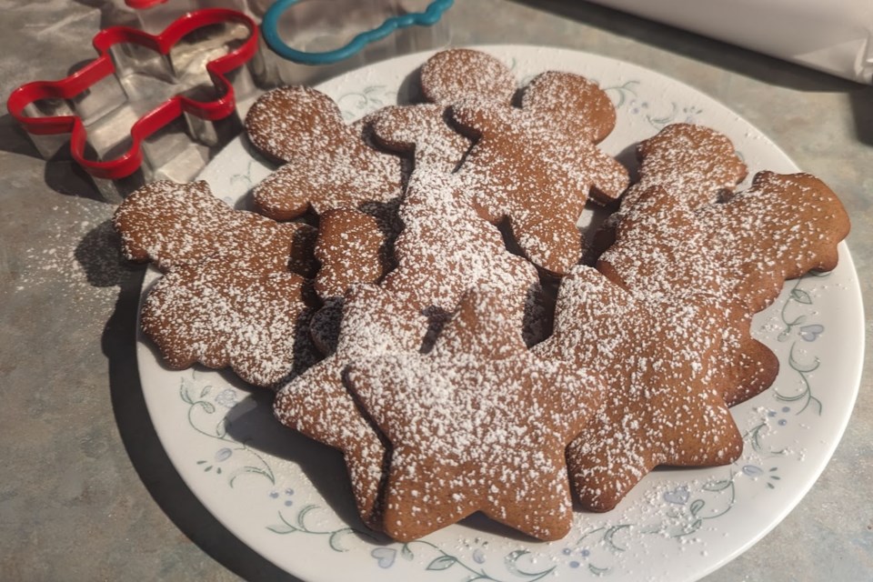 The finished product - these were dusted with icing sugar, but you can decorate however you want. 