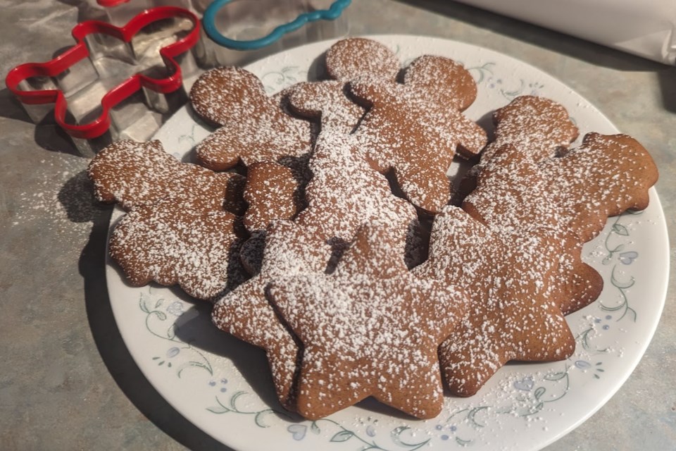 The finished product - these were dusted with icing sugar, but you can decorate however you want. 