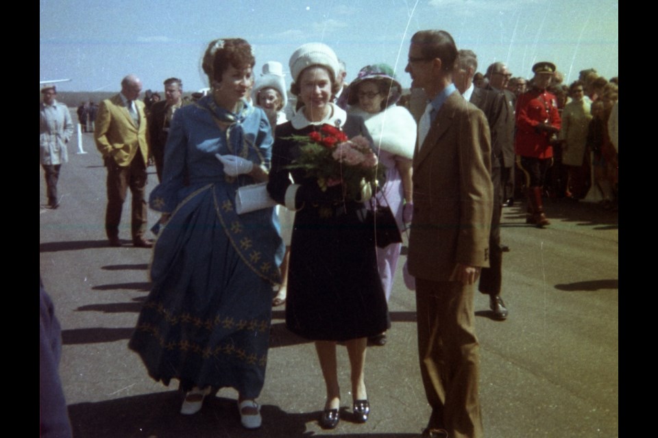 Queen Elizabeth during her visit to Fort St. John May 8, 1971.