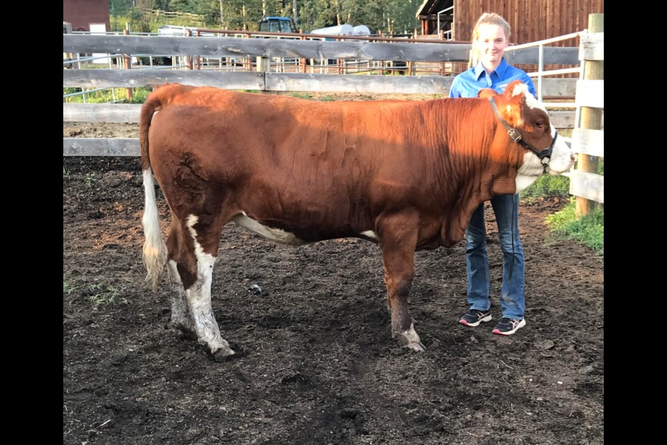 Joelle and her heifer | Wonowon 4-H Club