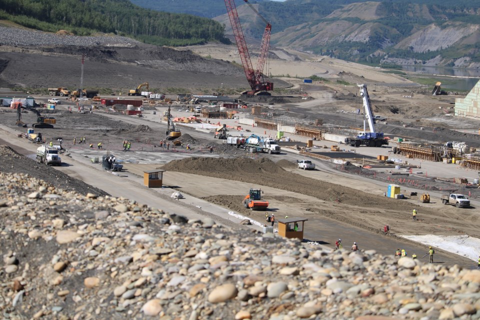 Work on the Site C hydro electric project is close to two-thirds complete. Members of the media were provided with a tour August 18