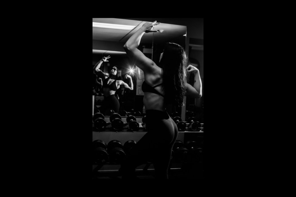 In the Mirror, while in the mirror.