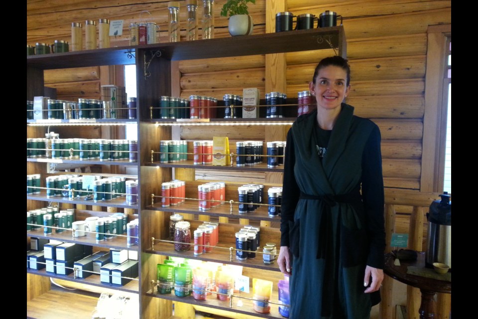 Alberta entrepreneur Jolene Brewster brings her passion for tea and the mountains to a new retail space in Banff. Photo Lucy Haines