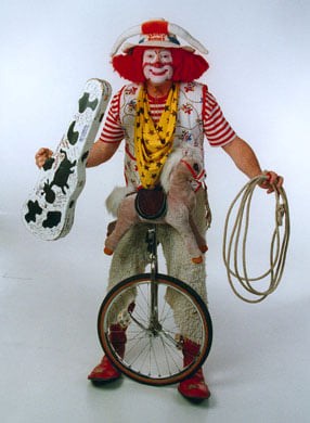 Back in the day, Bud Edgar was clowning around for parties, non-profit events, rodeos and more. Photo submitted.
