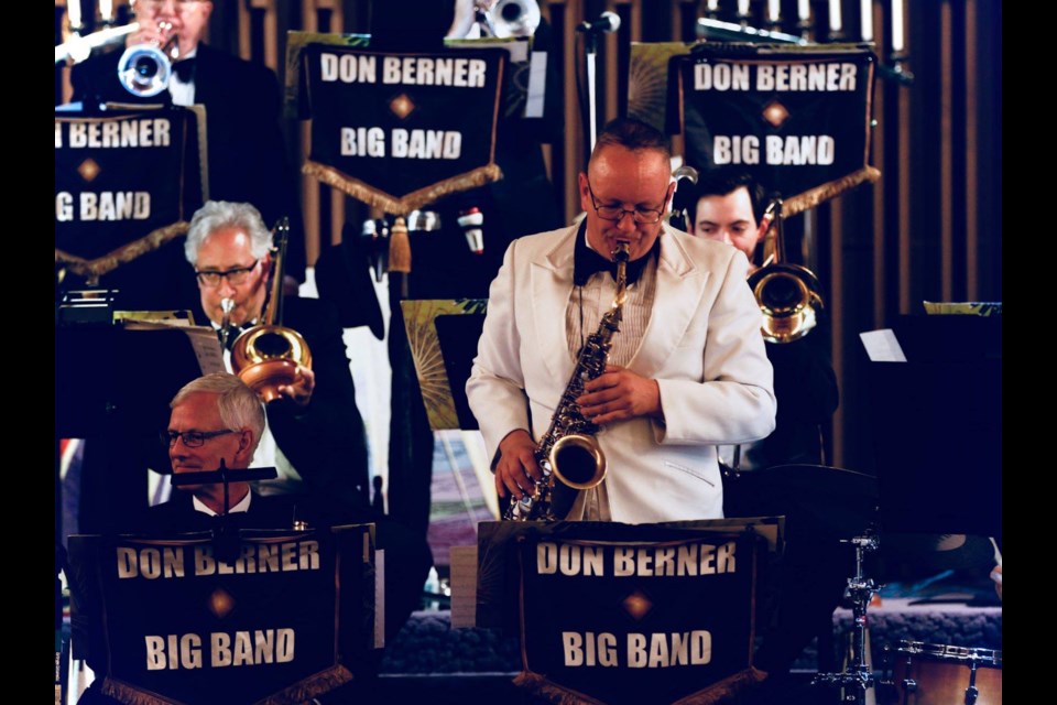 The Don Berner Big Band, of up to 18 players, creates powerful musical moments for lovers of the toe-tapping jazz genre. Photo: Kaznowska