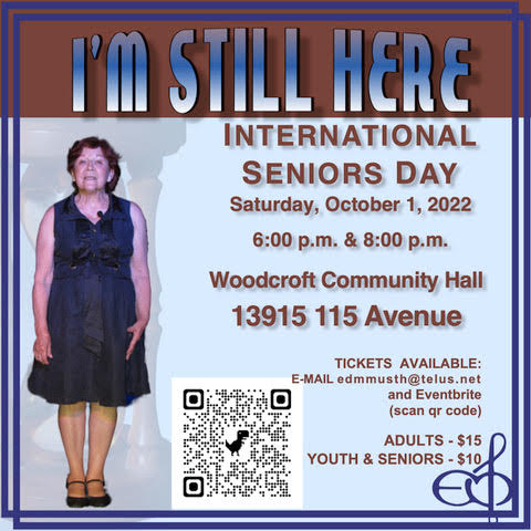 Celebrate International Seniors Day with Edmonton Musical Theatre, and a show about the issues facing the senior set. Photo supplied.
