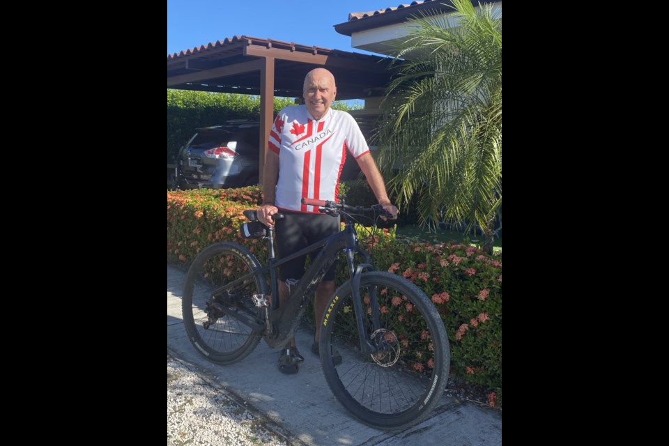 Fletcher will turn 80 on his latest cycling adventure, an attempt to break a Guinness Book of Records title. Photo submitted.