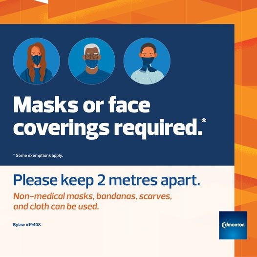More than 350 tickets were issued under Edmonton's face covering bylaw between Aug. 1, 2020, and Feb. 28, 2021.
