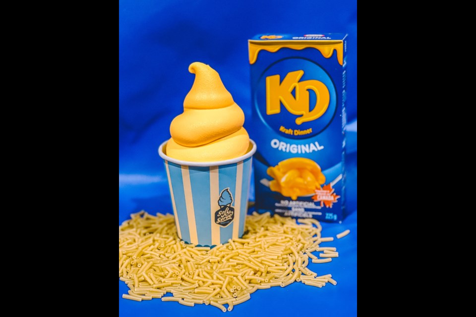 Kraft Dinner as a soft serve ice cream style treat? Don't knock it until you try it. Photo supplied.