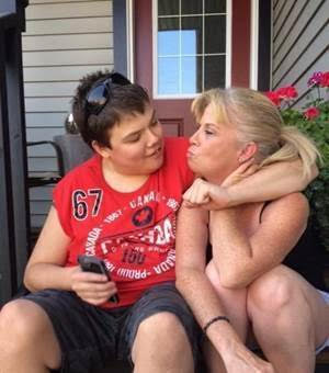 Contest winner Colleen Murray cares for her 25-year-old son William, with little to no respite. Photo supplied.