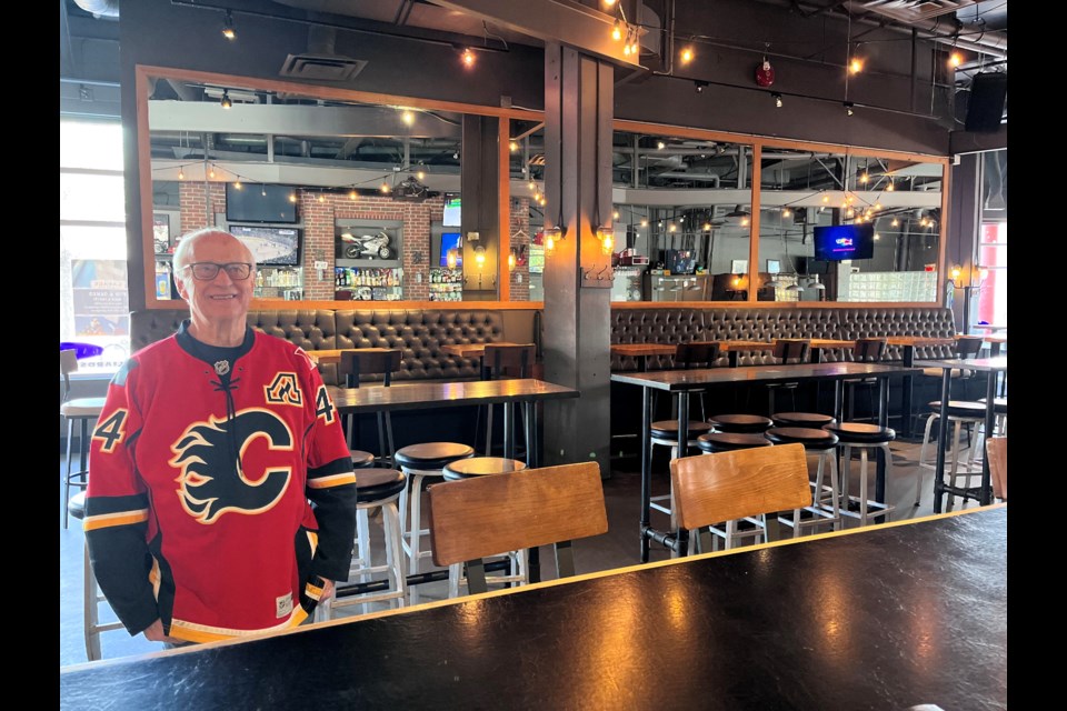 Charlie Mendelman, owner of The Garage Sports Bar in Calgary, says the Flames/Oilers playoffs series is 'great for us and great for Alberta.'  Photo supplied