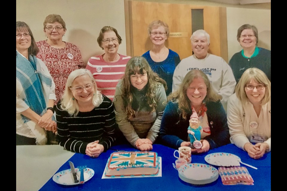 Rovers Hot Pots 25th anniversary. (Back row, from left) Wendy Fairweather, Debra Stack, Janet Hutsulak, Henrietta Moes, Rae Sankey and Barb Beirnes. (Front from left:) Katherine Jenkins, Angie Telepenko, Suzanne Stubbs and Michele Deis. Photo:  submitted.