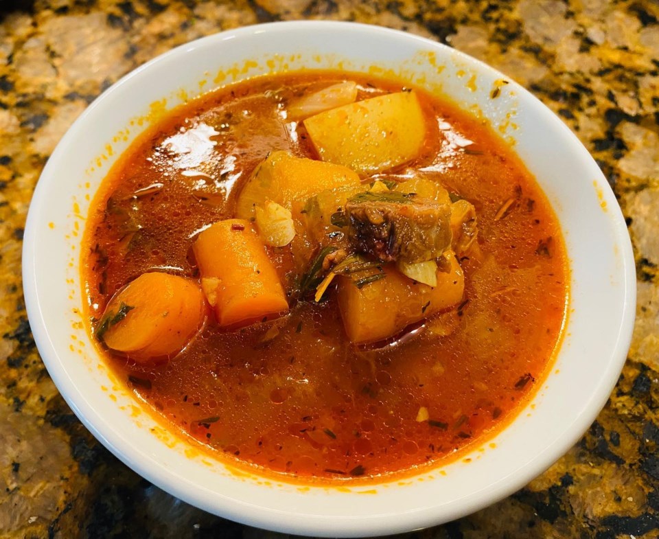 Smoked Brisket Vegetable Soup