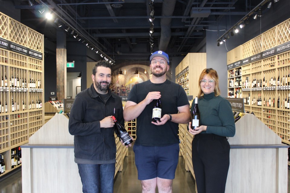 A high end look with everyday, welcoming vibes--that's the aim for those behind Vine Arts Wine and Spirits, newly opened in Edmonton's Westmount neighbourhood. Photo supplied.