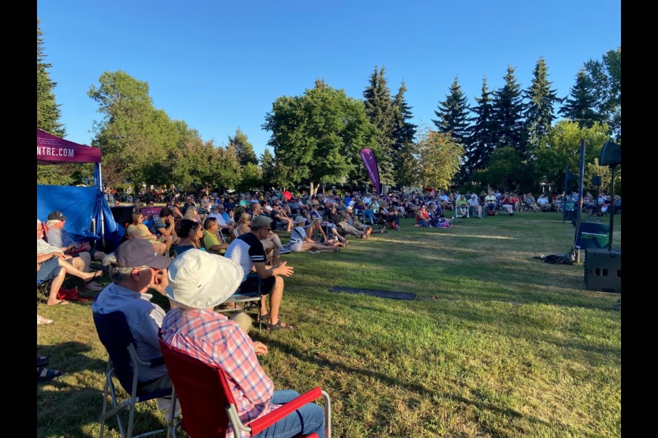 Audiences love the late summer tradition of seeing the Edmonton Symphony Orchestra perform outdoors. Photo: WSO