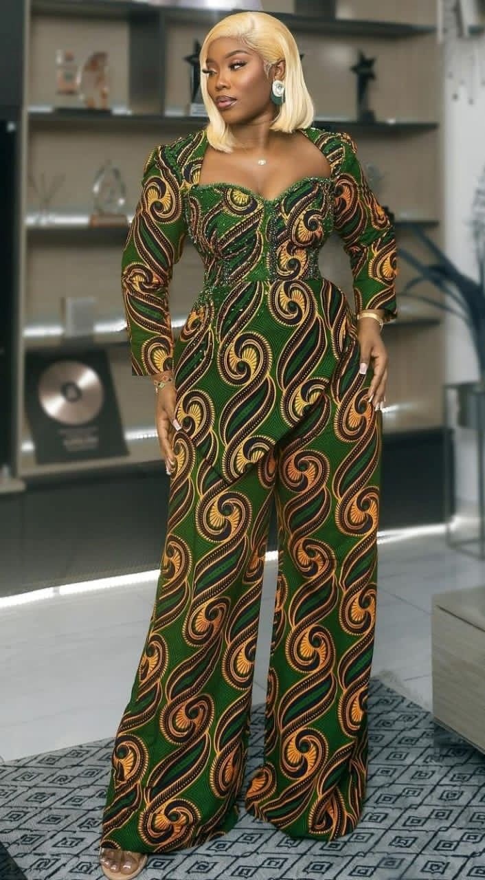 Discover chic Ankara two piece trouser sets for every occasion LasuToday