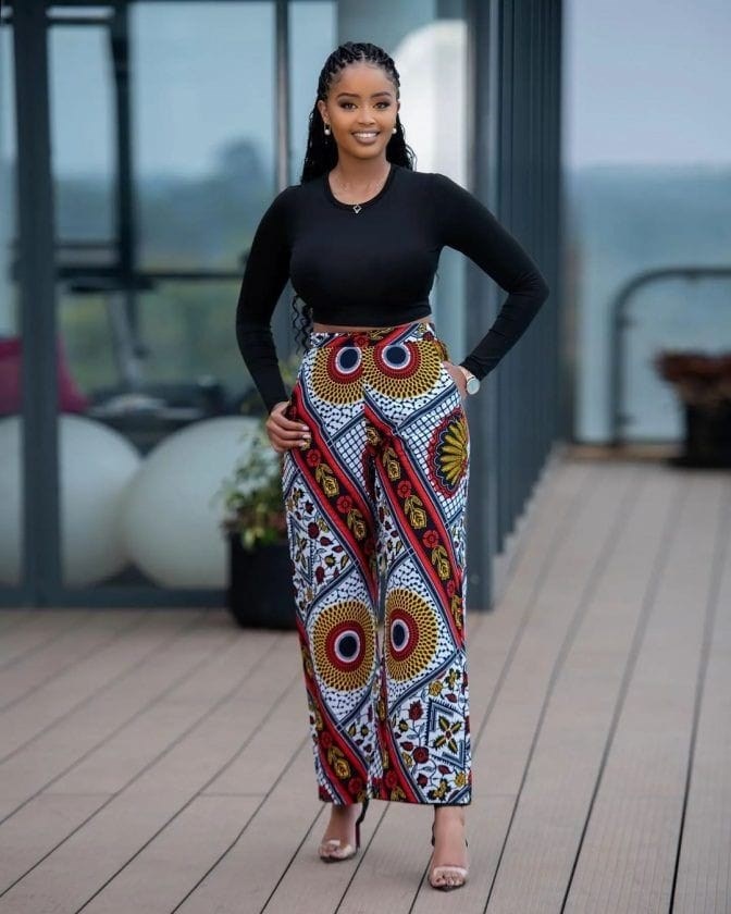 Ankara trouser shop designs for ladies