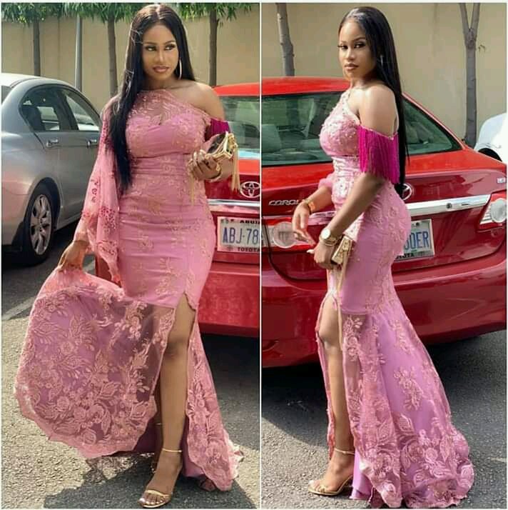 OWAMBE STYLES Feel sophisticated pure in these onion colour lace