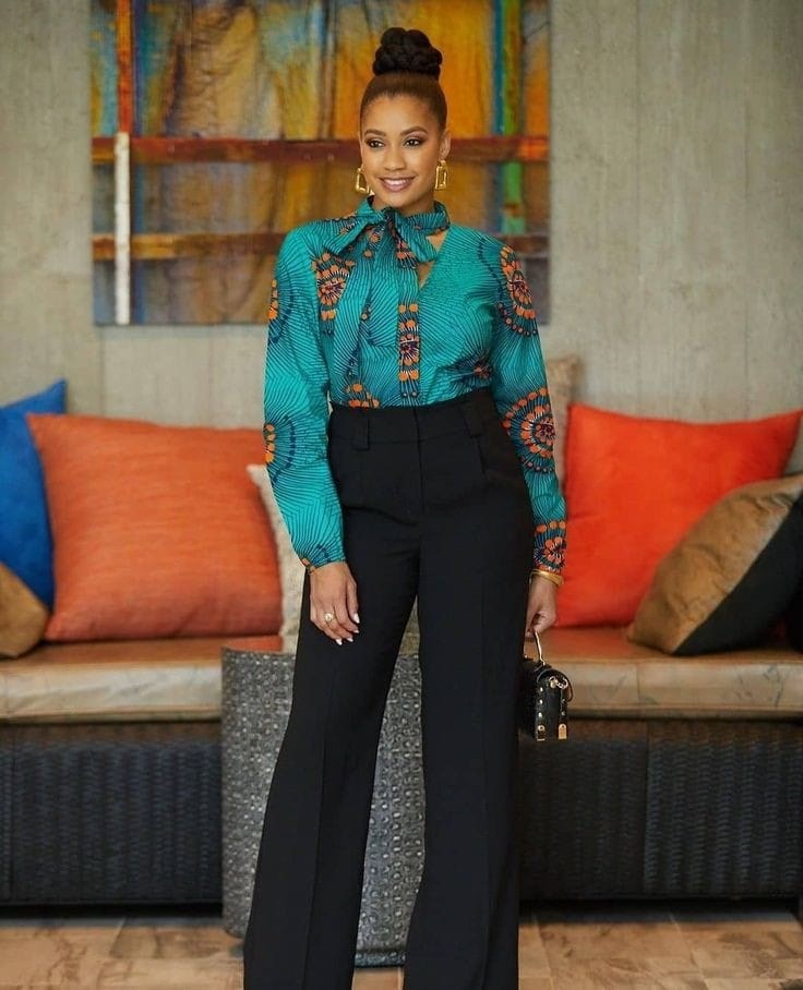 Female ankara shirts top