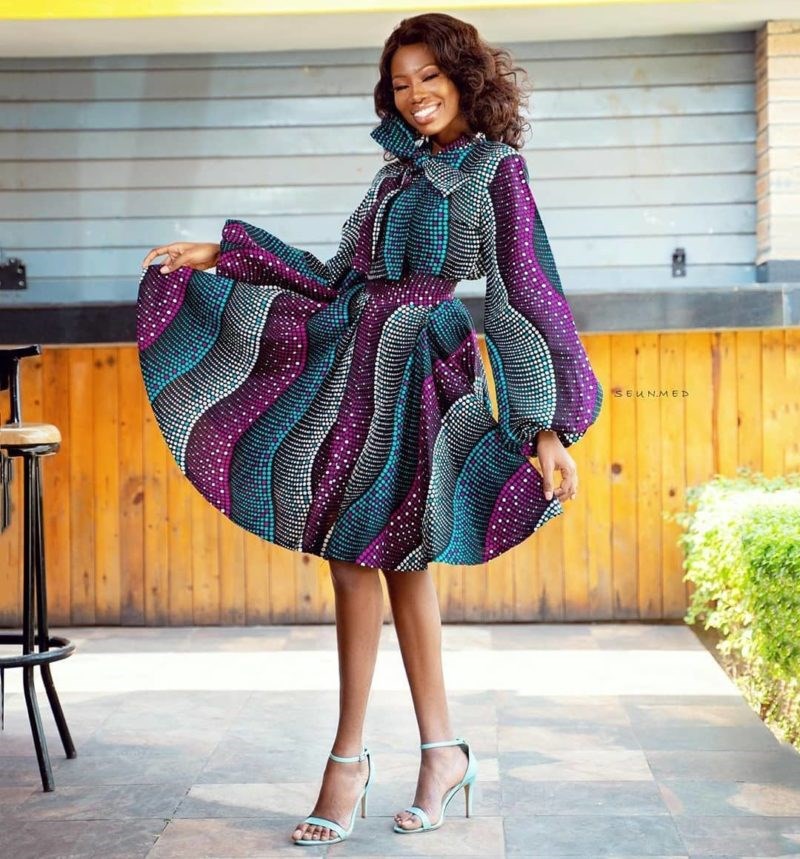 Ankara short gown best sale designs