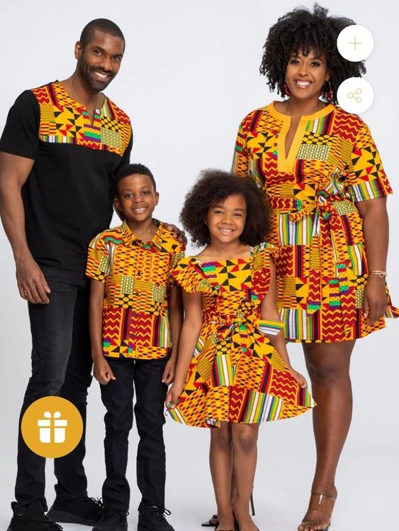 Cozy and stylish Ankara family outfit ideas for December