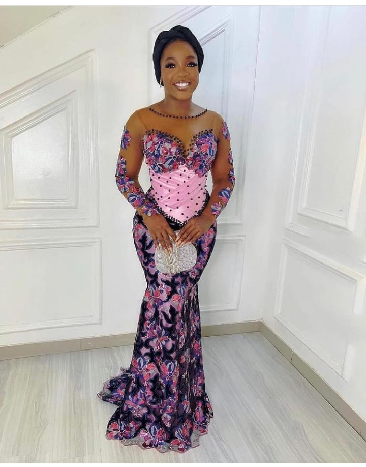 owambe lace gown styles