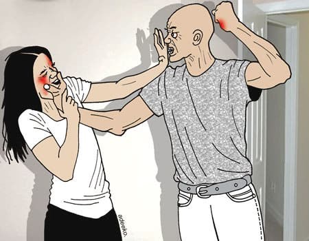 wife battering