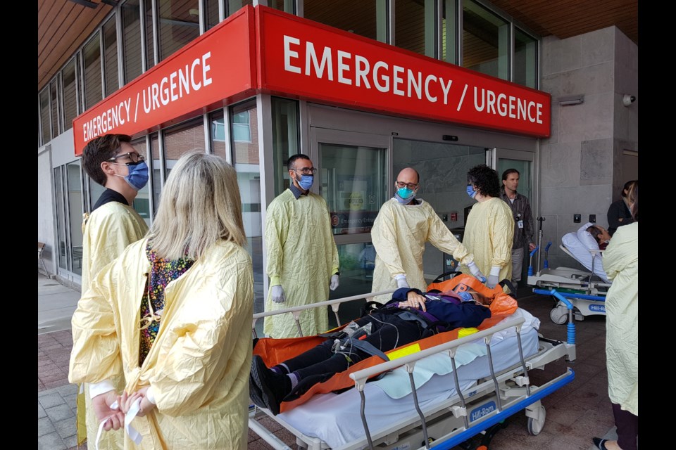 A mock evacuation at the RVH happened today in effort to be prepared for anything. Shawn Gibson for BarrieToday
