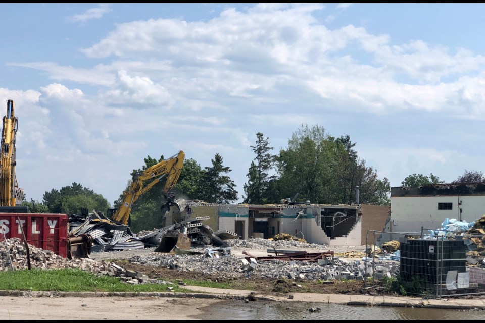 The old Barrie YMCA on Grove Street West is coming down to make room for new development.