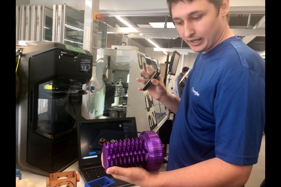 Student Kyle Lepinski is looking forward to a future in robotic prosthetics.