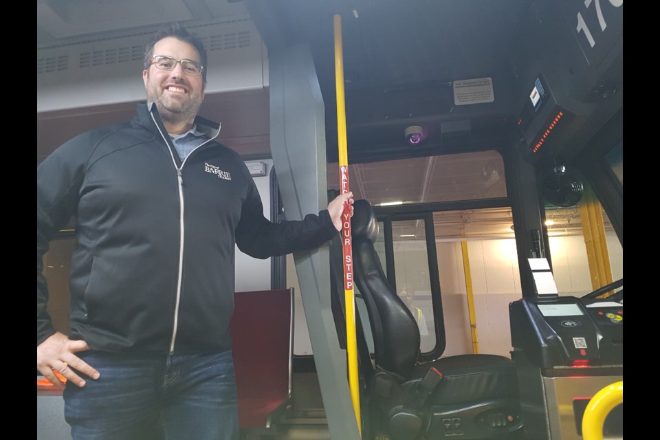 Brent Forsyth, the City of Barrie's transit director, gets ready to roll out the buses on an expanded route, beginning Aug. 25. Shawn Gibson/BarrieToday