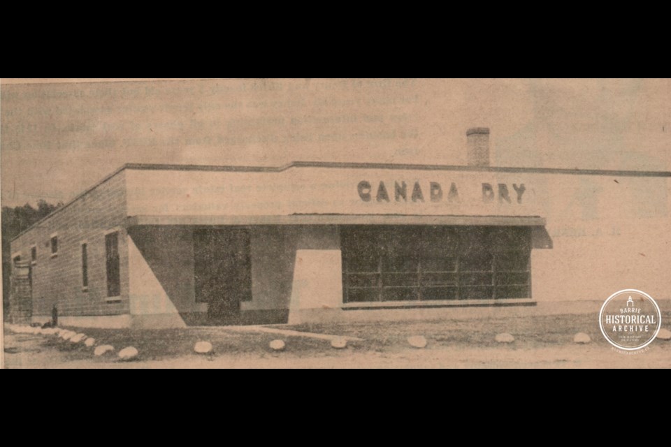 Canada Dry Barrie in 1953. 