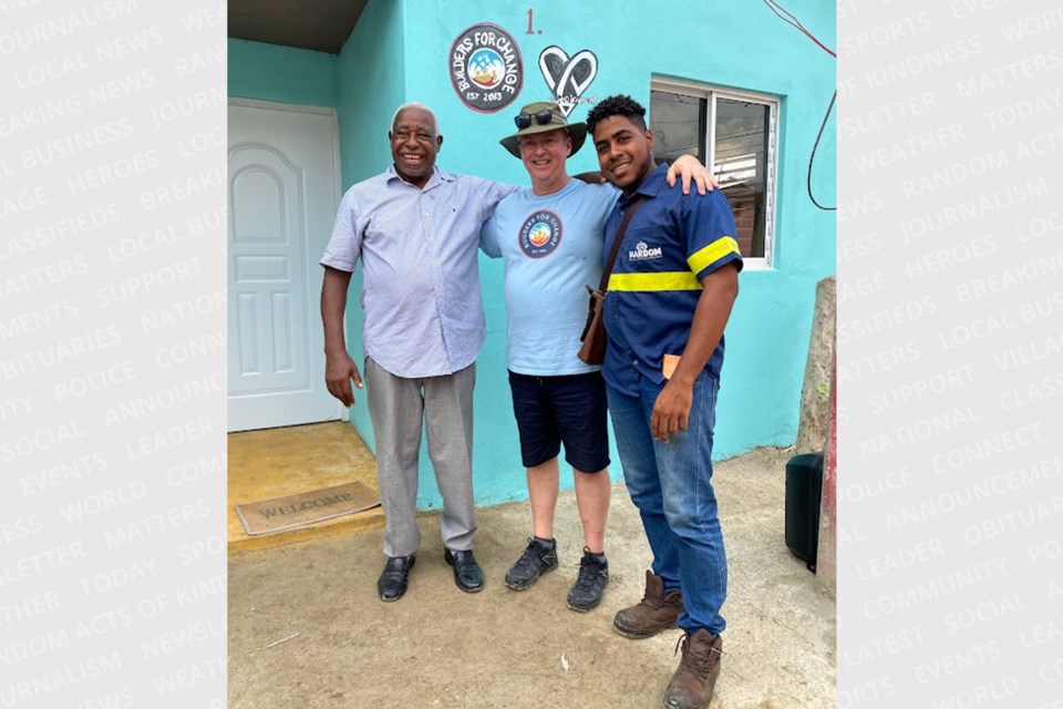 Phil Kelly, middle, vice-chair of Builders for Change, says the home-building experience in
the Dominican Republic was truly impactful — “The community gave more to us than one can
ever imagine.”