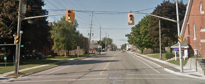 An intersection pedestrian signal located in Elmvale, which is similar to what the crossing in Hillsdale will be receiving. Supplied photo