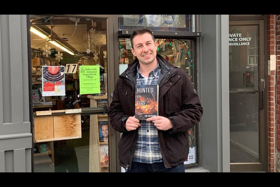 Barrie resident Jim Hepburn recently released his debut book, Hunted By Fire, aimed at young boys 12 to 17 years of age.