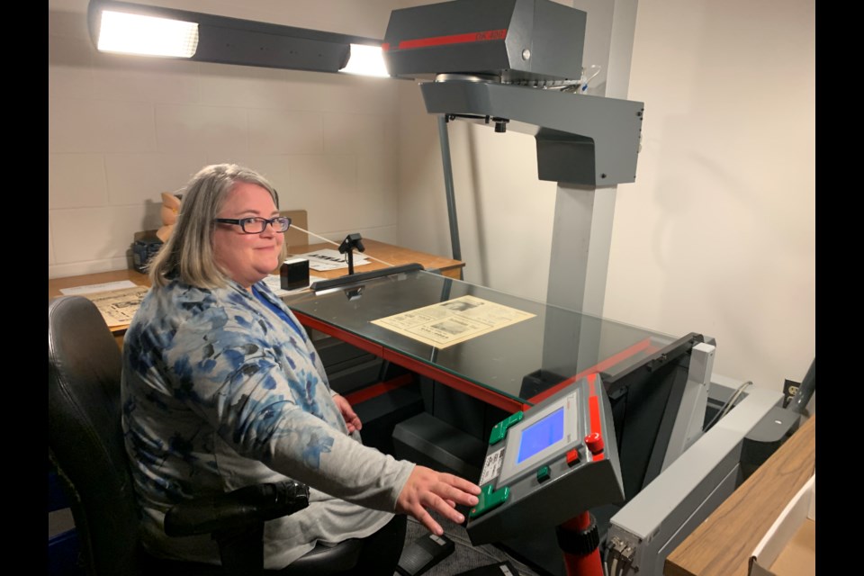 Jamie Levy is a microfilm technician with the Simcoe County Archives.