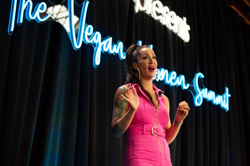 Barrie native Jennifer Stojkovic, kicks of the Vegan Women Summit in New York City in May 2023.