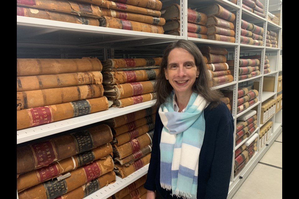 Ellen Millar, corporate and municipal records archivist at the Simcoe County Archives, was recently awarded the Alexander Fraser Award at the 2023 Archives Association of Ontario Awards Awards.